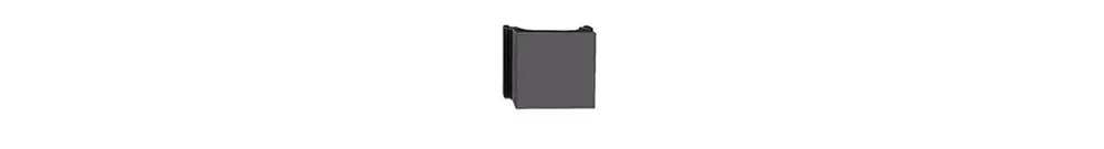 Plaque d'obturation Feller FH, pour kit montage R&M cat.6A spécial, gris foncé 
