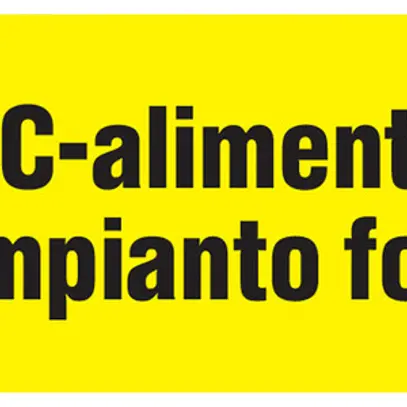 Étiquette Plica EET UV SO IT: DC-alimentazione impianto fotovoltaico 