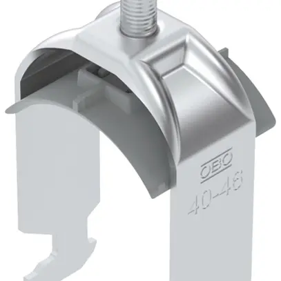 Fixation rapide BET 2056 pied à H matière synthétique 40…46mm 1×câble aluminium 