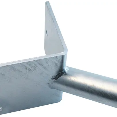 Support mural d'angle DOTLUX acier zingué pour tube Ø60mm 15° 