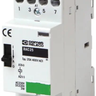 Contacteur AMD ComatReleco RAC, 230VAC, 4F 63A, ON-OFF-AUTO 