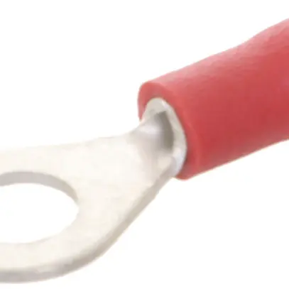 Cosse à sertir forme annulaire Ferratec M4 isolé PC 0.5…1mm² rouge 100 pièces 