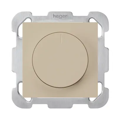 Variateur universel ENC kallysto B coupure de phase ascendante avec LED beige 