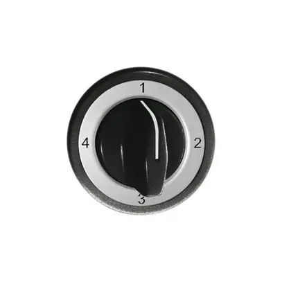 Kit frontal Feller 4-1-2-3 noir pour interrupteur rotatif 