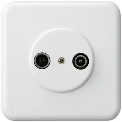 Presa di passaggio INC basico TV-R 19dB bianco 