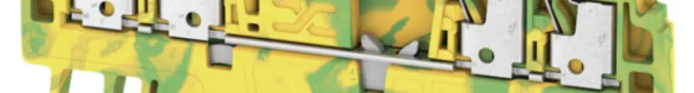 Morsetto di protezione Weidmüller A4C PUSH IN 1.5mm² 4 contatti verde/giallo 