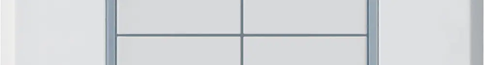 Poussoir KNX Hager BA robusto A quadruple 86×86mm blanc 