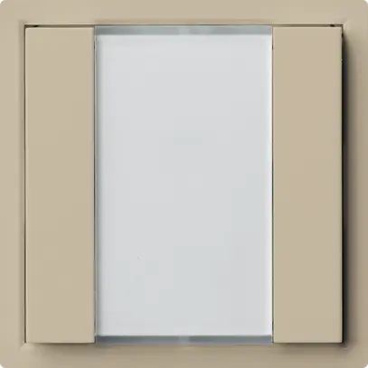 Poussoir universel ENC 2×KAL A sans LED beige 