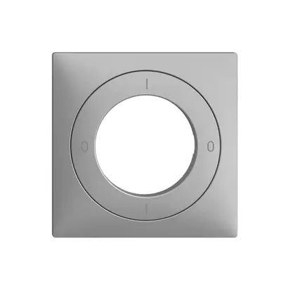 Kit frontal EDIZIOdue 0-1-0-1 60×60mm silver pour interrupteur à clé 