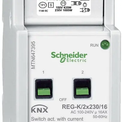 Actionneur-commutateur AMD KNX SE, 2×230V, MTN647395 