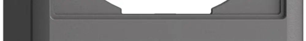 Capot EDIZIOdue 54mm I-I gris foncé pour combinaison vertical/horizontal 