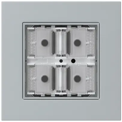 Pulsante KNX INC KPR p.4×tasti 4×punti azionamento LED grigio 