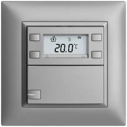 Poussoir RTH ENC KNX 1× EDIZIOdue FMI silver, avec LED RGB 