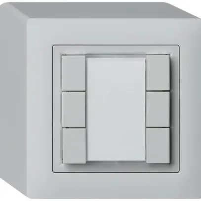 Poussoir universel AP 6×kallysto avec LED gris clair 