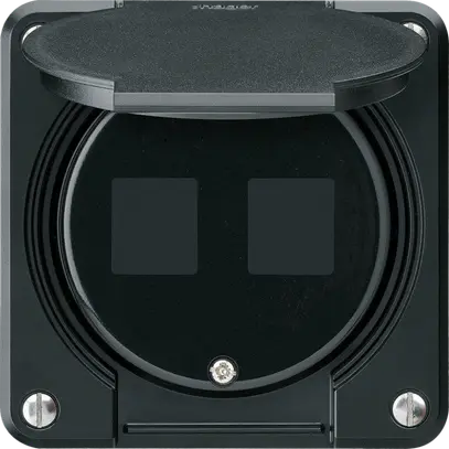 Kit di montaggio INC robusto HMS IP55 nero per 2×modulo per combinazione 