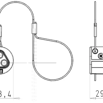 Pezzo di chiusura Wieland RST, per spine RST20i3/2, nero 