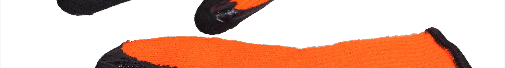 Gants de travail orange, taille 9 