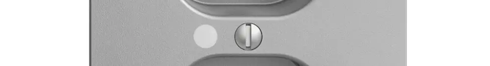 Kit frontal EDIZIOdue silver 60×60mm 2×T23, lentille, 