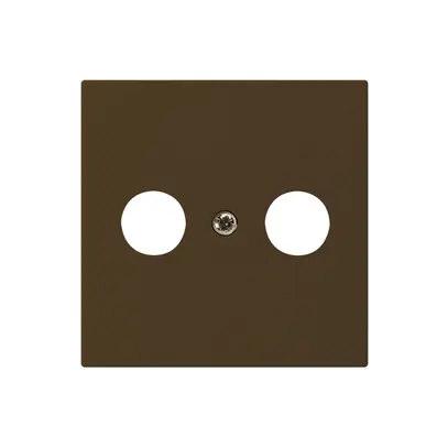 Plaque frontale kallysto brun pour R/TV 60×60mm 