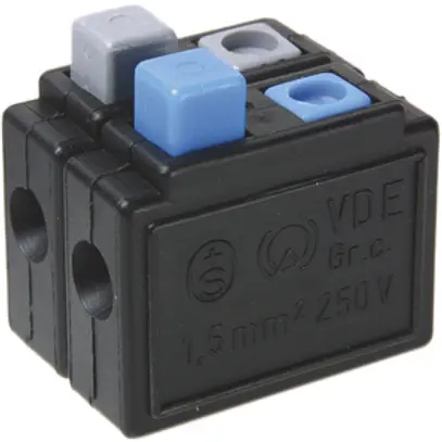Morsetto a molla Woertz 0.75…1.5mm² 10A 250V raccordo a molla 4×1 nero 