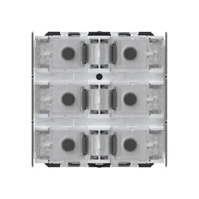 Pulsante KNX Hager 6×tasti 6×punti azionamento LED grigio 