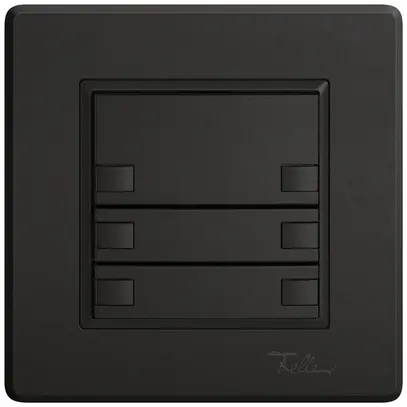 Pulsante KNX RGB INC EDIZIO.liv SNAPFIX® sensore temp.s.LED 6× com.1T ne 