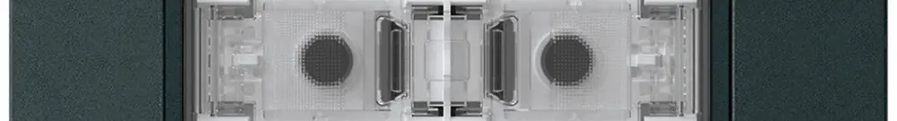Pulsante KNX INC KPR p.6×tasti 6×punti azionamento LED nero 