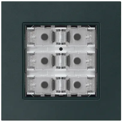 Pulsante KNX INC KPR p.6×tasti 6×punti azionamento LED nero 