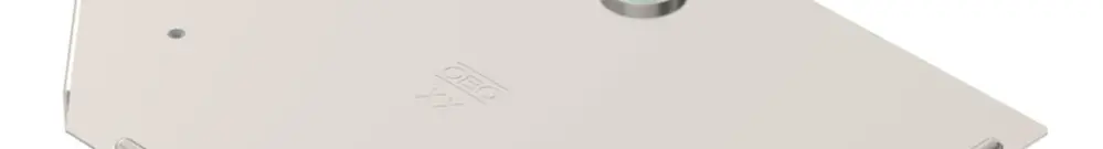 Couvercle BET RTD pour pièce en T 100mm acier fin A4 brut 