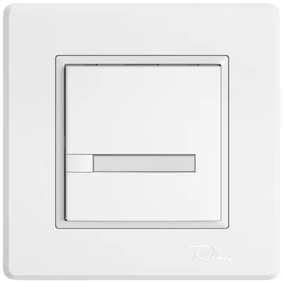 Pulsante KNX RGB INC EDIZIO.liv SNAPFIX® sensore temp.s.LED targ.1× com.1T bi 