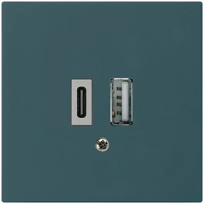 Prise de charge USB kallysto 18W PD 1×type A 1×type C anthracite 