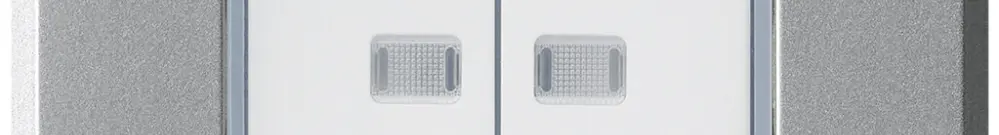Interruttore INC robusto IP55 schema 3/contatto pulsante 2×illuminato alluminio 