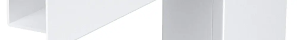 Angolo piatto Bettermann 470×170×80mm, PVC, bianco puro, 9010 