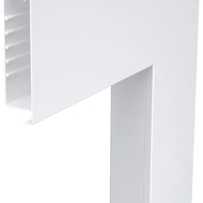 Angolo piatto Bettermann 470×170×80mm, PVC, bianco puro, 9010 