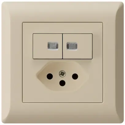 Combinaison lumineuse ENC 2×A-R/1P+T13 kallysto.line beige 2 lentilles 