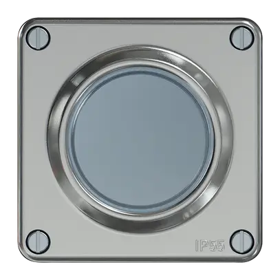 Deckel ELEMENT für KNX-Taster und Wiser aluminium IP55 