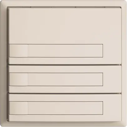 Pulsante INC KNX 3×EDIZIOdue crema RGB senza LED con inserto carta 