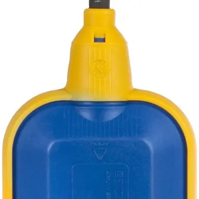 Interruttore a galleggiante Subag KR1, 130×80×41mm, cavo 5m, blu/giallo 
