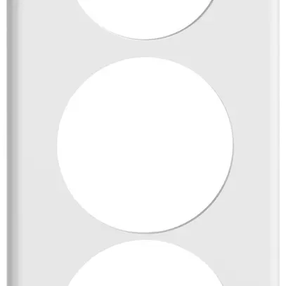 Piastra di copertura INC STANDARDdue SNAPFIX® 3×1/1×3 1×Ø50 2×Ø58 90×210mm bi 