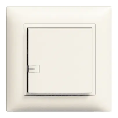 Tasto INC ZEP ON 1c/1t staz. centrale con LED EDIZIOdue bianco 