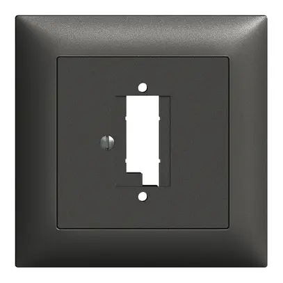 Frontset EDIZIOdue schwarz 88×88mm 2×TT 