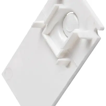 Cappa terminale SLV 48V TRACK materia sintetica 26×2×47mm bianco 
