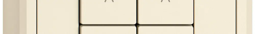 Interrupteur stores AP EDIZIO.liv Wiser SNAPFIX® 2 canaux 4 touches cr 