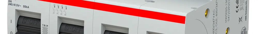 Disjoncteur ABB S804S-D6 4P 400V D-6A 50kA 6UM 