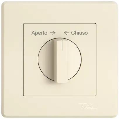 Kit di montaggio INC EDIZIO.liv SNAPFIX® pul.girevole manop.Aperto → ← Chiuso cr 