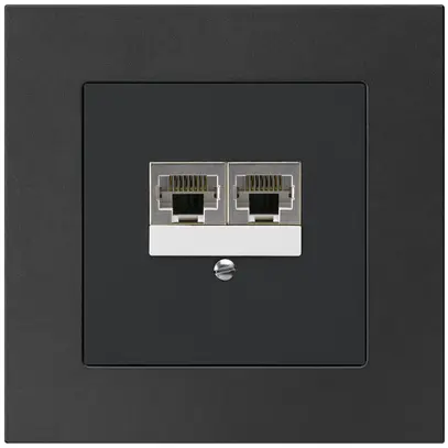 Scatola INC kallysto.pro 2×RJ45s separato CUC nero 