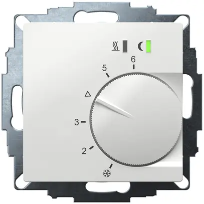Thermostat ENC Eberle UTE 2500, 230V, Triac (5×3W), 5…30°C, blanc actif 
