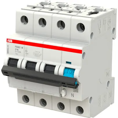 Disgiuntore differenziale ABB FS463M SMISSLINE CL C-16A/30mA 3LN 10kA tipo A 