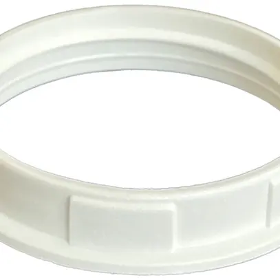 Anello filettato Elektrogros E27 materiale sintetico 47×9mm bianco 
