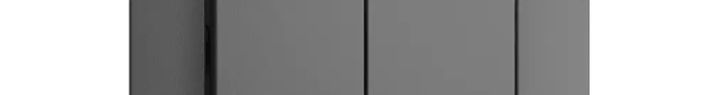 Kit frontale EDIZIOdue grigio scuro 60×60mm bottone doppio 